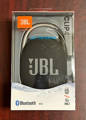 #ad JBL CLIP 4 Integrate Carabiner Dust Waterproof Wireless Bluetooth Speaker BLACK $59.95
