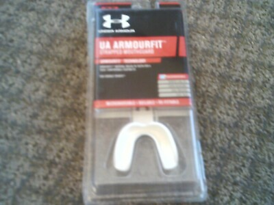 #ad UNDER ARMOUR ARMOURFIT strapped mouthguard YOUTH SIZE new $7.99