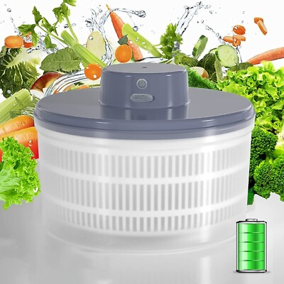 #ad Electric Salad Spinner Lettuce Vegetable Dryer USB Rechargeable Drying6033 C $33.99