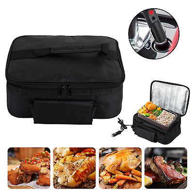 #ad 12V Portable Electric Food Warmer Lunch Box Bag Kitchen Mini Oven Containers Hot $25.88