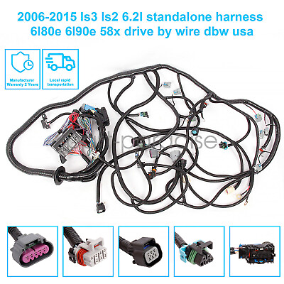 2006 2015 LS3 LS2 6.2L Standalone Harness TR6060 T56 58X Drive By Wire DBW $99.99