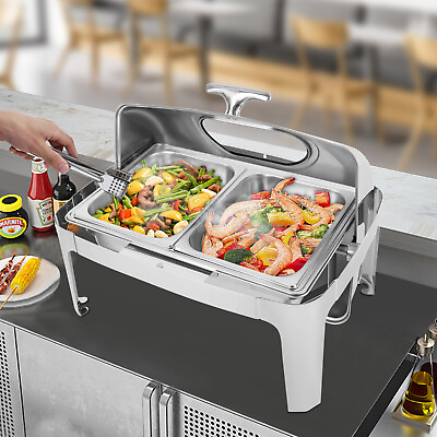 Catering Equipment Buffet Display Stainless Steel Food Warmers Chafing Dish Set $133.02