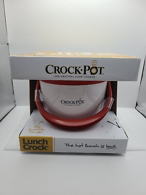 #ad Crock Pot Lunch Crock Food Warmer Red 20 Ounces Round For 1 Person $22.45