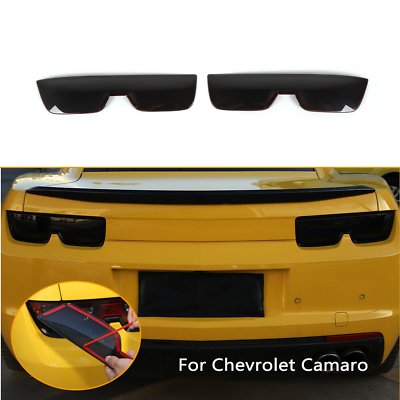 Pair Tail Light Lamp Guard Trim Cover Accessories For 10 14 Chevy Camaro Smoked $47.99