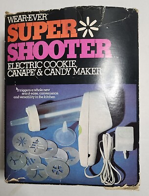 #ad Vintage Wear Ever Super Shooter Cookie Baked Canape Electric Candy Maker 70001 $49.99