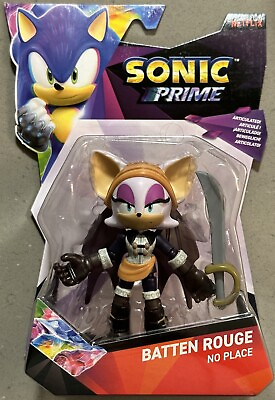#ad New Sonic Prime Figure: Batten Rouge No Place Jakks Pacific 2024 $26.98