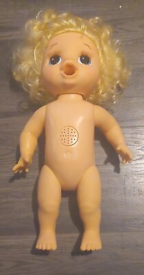 #ad RARE 2018 Hasbro Baby Alive Soft Face Talks Moves Head MouthSingsMom Dad Mode $32.99