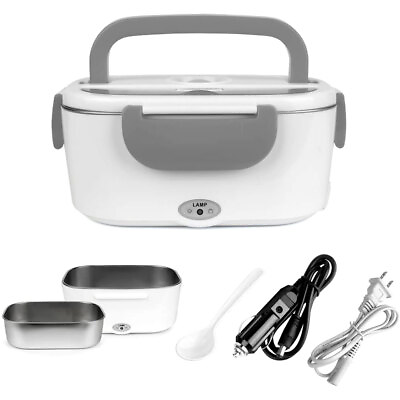 #ad 40W Electric Lunch Box Food Warmer Portable Food Heater for Car amp; Home Truckers $37.59