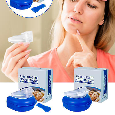 #ad Anti Snore Sleep Apnea Mouth Guard Mouthpiece Portable $12.19