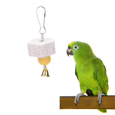 2 X Parrot Mouth Grinding Stone Parakeet Cockatiel Budgie Bird molar Cage Toy LC AU $4.11