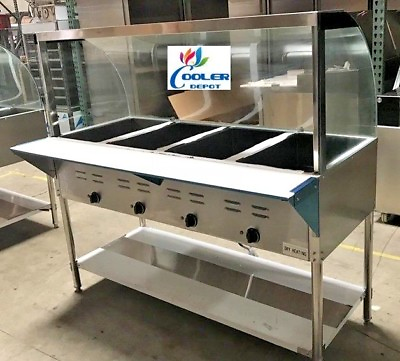 #ad NEW Commercial 4 Pan Steam Dry Table Electric Food Warmer Open Well Buffet NSF $3836.96