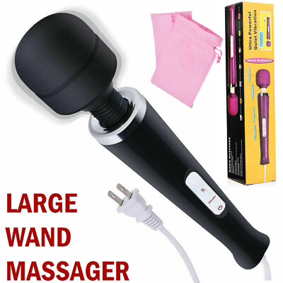 20 Speed Electric Massager Wand Full Body Therapy Women Vibrating Massage Stick $14.29