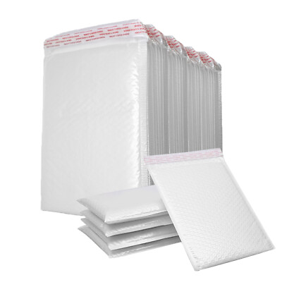 200PCs Poly Mailer Bubble Mailers 4 Layers Padded Envelopes Self Sealing $5.69