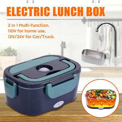 #ad Heated Lunch Box Stove 12 24 110 Volt Portable Electric Food Warmer Hot Bento US $36.99