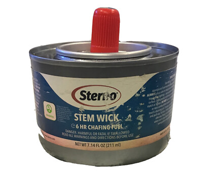 Sterno chafing dish fuel w 2 hour stem wick $8.00