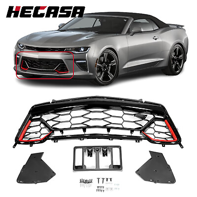 HECASA For Chevrolet Camaro SS 2016 2017 2018 Lower Grille Black Red 84040593 $168.50