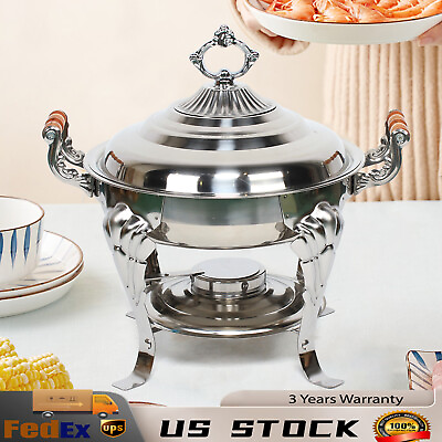 #ad Catering Classic Stainless Steel Chafing Dish Half Round Buffet Chafer 30cm USA $63.00