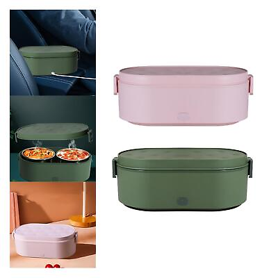 USB Heating Food Warmer Portable Electric Heated Lunch Boxes Lunch Box Stainless $37.85