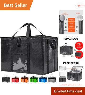 #ad Heavy Duty 22W x 15H x 14D Insulated Cooler Bag amp; Food Warmer Keeps Food Fresh $55.07