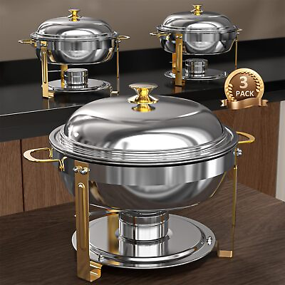 #ad #ad 5 Qt Chafing Dish Buffet Set with Stainless Steel Lid Chafing Dishes for Buf... $195.31