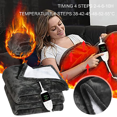 #ad Electric Blanket Foot Warmer Body Warmer 2 4 6 10H Timing Mode Electric 6 $114.73