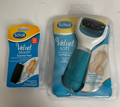 Scholl Velvet Electric Foot File Hard Skin Remover with 2 Extra Roller Heads $14.99