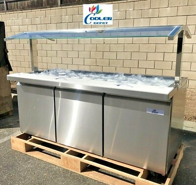 #ad NEW 71quot; Cold Table Refrigerator Cooler Buffet Salad Bar Fruit Display NSF UL $6159.95