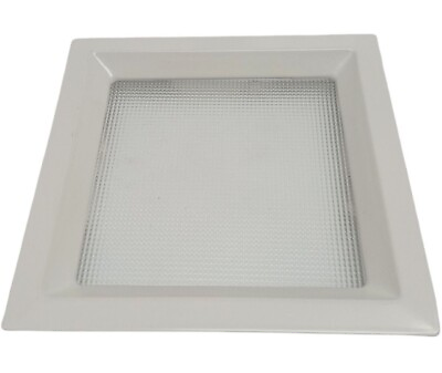 #ad #ad JUNO LIGHTING 60WH 9 inch Square Trim With Glass Recessed Light White JUNO TC IC $20.00