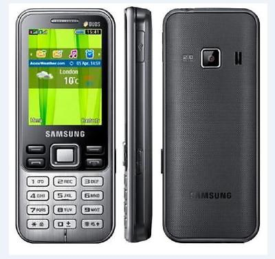 #ad #ad Metallic Black Samsung C3322 Duos La Fleur Dual Sim 2.2quot; 2MP Original Bluetooth $58.23