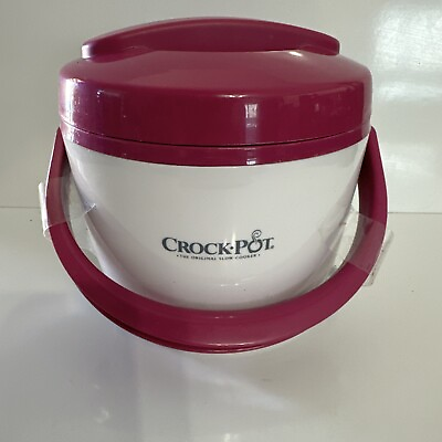 #ad Crock Pot To Go Travel Size Lunch Crock Food Warmer Pink 20 oz New $19.99