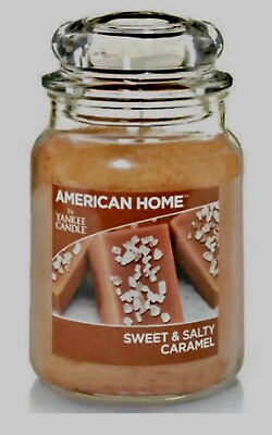 #ad American Home By Yankee Candle 19 Oz Sweet amp; Salty Caramel 1 Wick Glass Candle $19.00