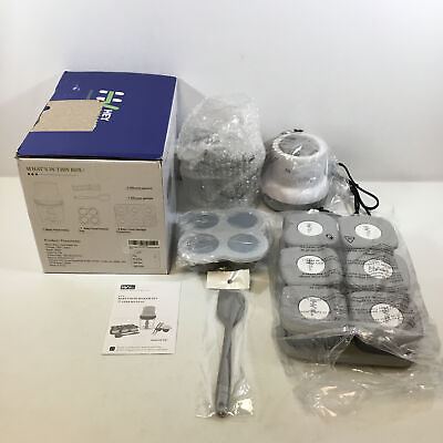 #ad Hey Value HB FS01 Grey BPA Free 0.6L Baby Food Maker Set With Manual $39.99