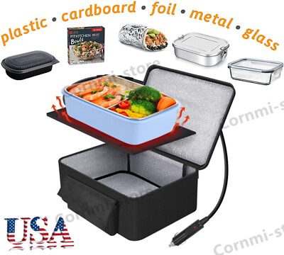12V Car Portable Food Heating Lunch Box Electric Heater Warmer Bag For Trucks $25.99
