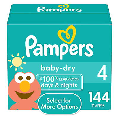 #ad Size 4 Baby Dry Diapers 144 Count. Select for More Options $32.99