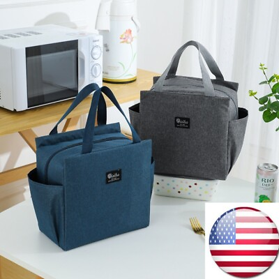 Insulated Lunch Bag Box for Women Kids Thermos Cooler Hot Cold Adult Tote Food $8.95