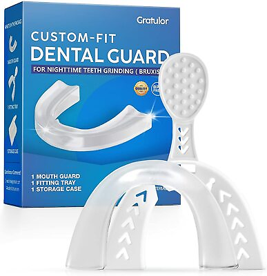 Gratulor Custom Fit Dental Night Mouth Guard for Teeth Grinding Clenching Br $11.99