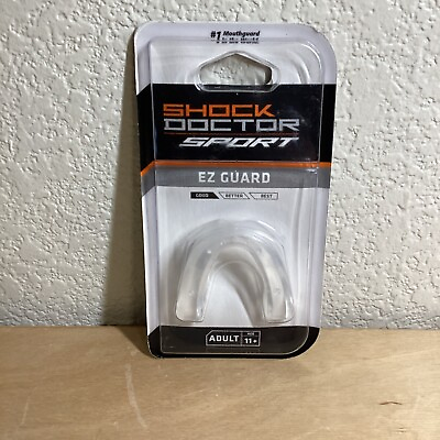 #ad Shock Doctor Sport EZ Guard ADULT Ages 11 Mouth Guard Mouthpiece Good $9.99