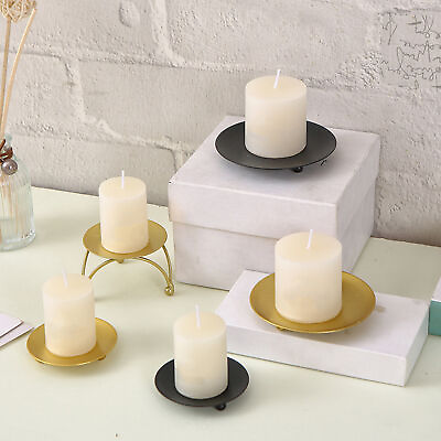 #ad Candlelight Holder Novelty Wedding Props Candlestick Golden Color Black Holder $7.33
