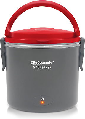 #ad Elite Gourmet EFW 6080R Warmables Lunch Box Electric Food Warmer with Stainless $20.23