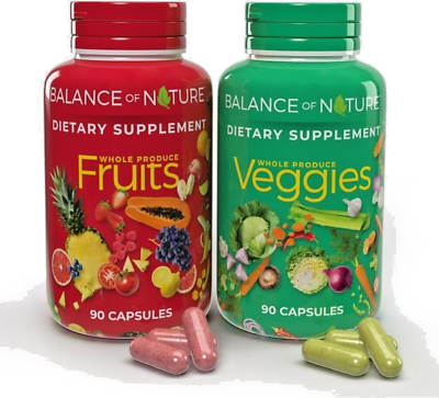 #ad #ad Balance of Nature Fruits and Veggies Whole Food Supplement 180 Capsule veggies $30.99