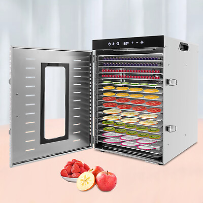 Commercial 16 Trays Countertop Electric Food Dehydrator Freeze Dryer Machine $280.00