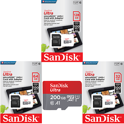 SanDisk Micro SD Card 16GB 32GB 64GB 128GB 256GB Ultra Memory Card Wholesale lot $395.00