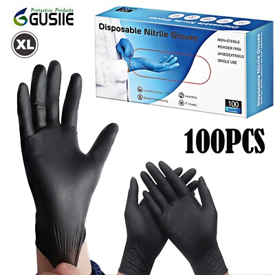 #ad 100x Ultimate Work Gloves Nitrile for Mechanical Chemical Food Disposable Gloves $17.47