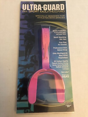 #ad UltraGuard All Sport Mouth Guard Pink New Sealed $11.99