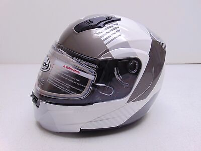 #ad #ad GMAX MD 04S Modular Reserve Snow Helmet White Silver Medium $59.99
