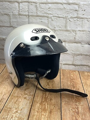 #ad SHOEI RJ AIR White Snell Approve DOT Motorcycle Helmet size medium $45.45