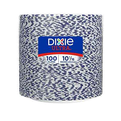 Dixie Ultra Disposable Paper Plates 10 in 100 Count $12.90
