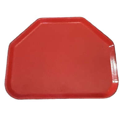 Vintage Cambro Camtray Cafeteria Buffet Fast Food Serving Tray Lunch Red 18quot;x14 $9.74