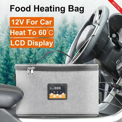 #ad 8L Car Portable Electric Food Heating Bag Lunch Box Warmer Mini Oven Container $28.19