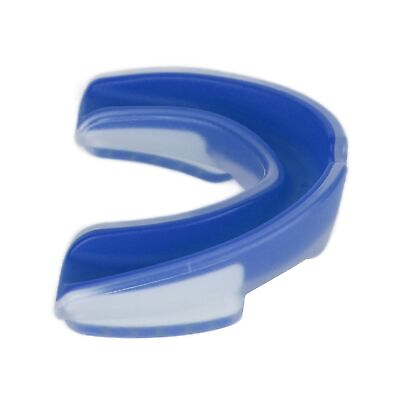 #ad #ad Blue White Sports Mouth Guard Football Shock Mouth Guards EVA Athletic EJJ $7.12